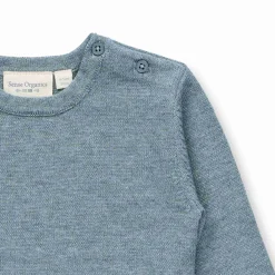 Feinstrick-Pullover sage melange 74