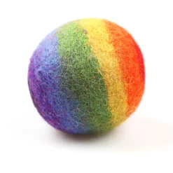 Filzbälle Regenbogen klein 4er Set