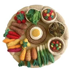 Filz Gemüse "Vegetarische Mahlzeit" 23-tlg