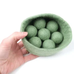 Filzschalen + Kugeln Pastell