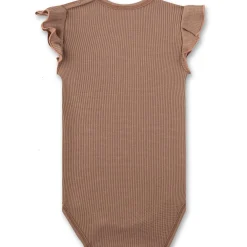 Flügelarm-Body "Biene" pale brown 92