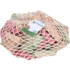 Fröbelbausteine natur, grün, rosa