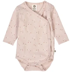 Frühchen-Wickelbody "Sterne" dusty rose 56