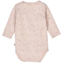 Frühchen-Wickelbody "Sterne" dusty rose 56