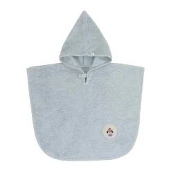 Frottee-Badeponcho hellblau