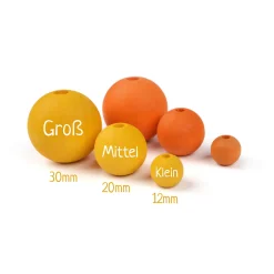 Große Holzperlen Regenbogen (96 Stück)