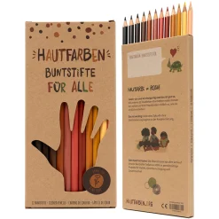 Hautfarben Buntstifte für alle