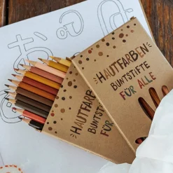 Hautfarben Buntstifte für alle