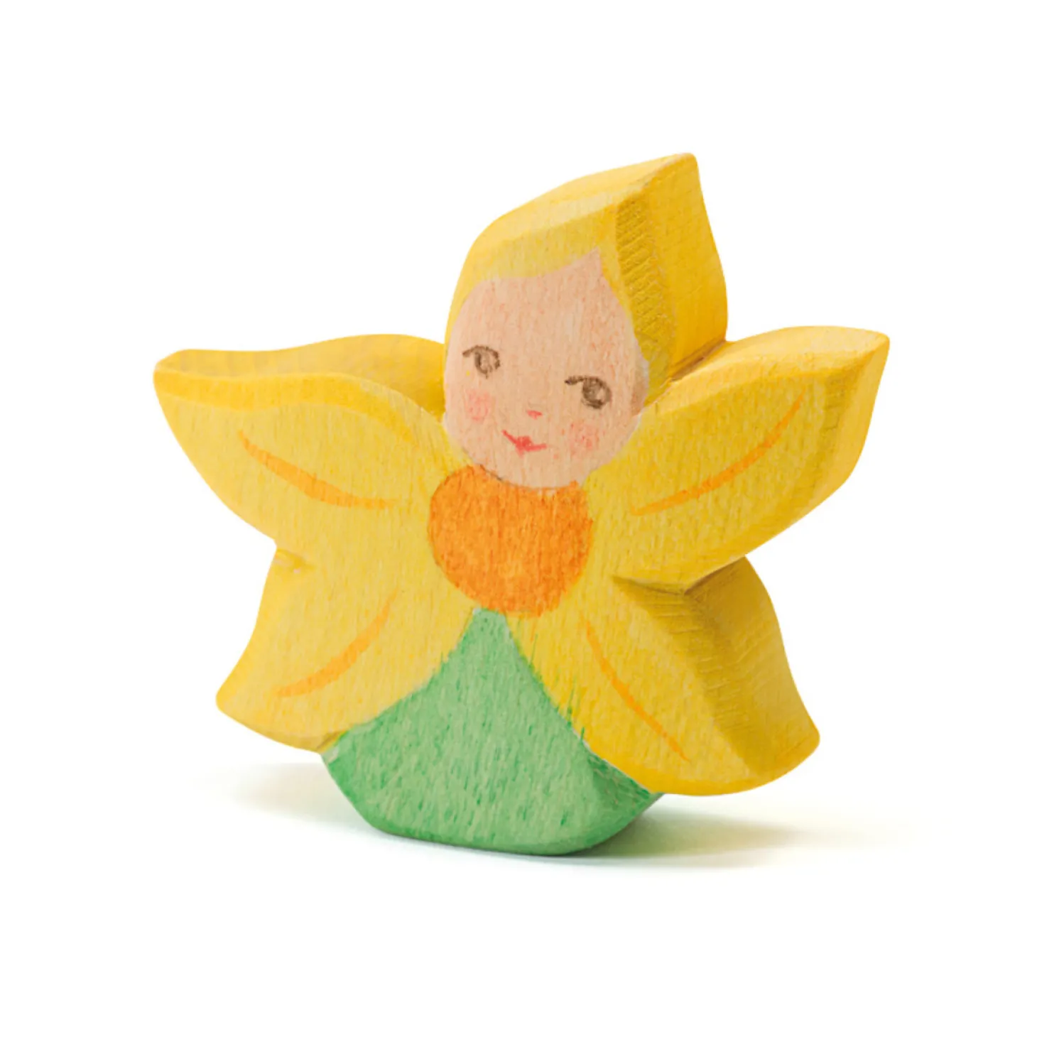Holzfigur Blumenkind Sonnenblume