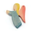 Holzfigur Englein blau