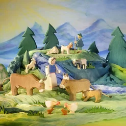 Holzfigur Hirtenbüblein