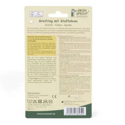 Holzgreifring mit Hasenohren graublau