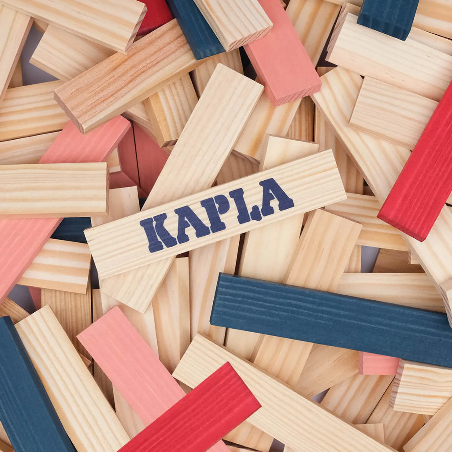 Holzplättchen 120er Box rot-rosa-dunkelblau
