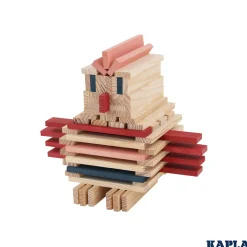 Holzplättchen 120er Box rot-rosa-dunkelblau
