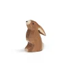 Holztier Hase nach oben schauned