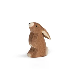 Holztier Hase nach oben schauned