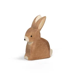 Holztier Hase sitzend