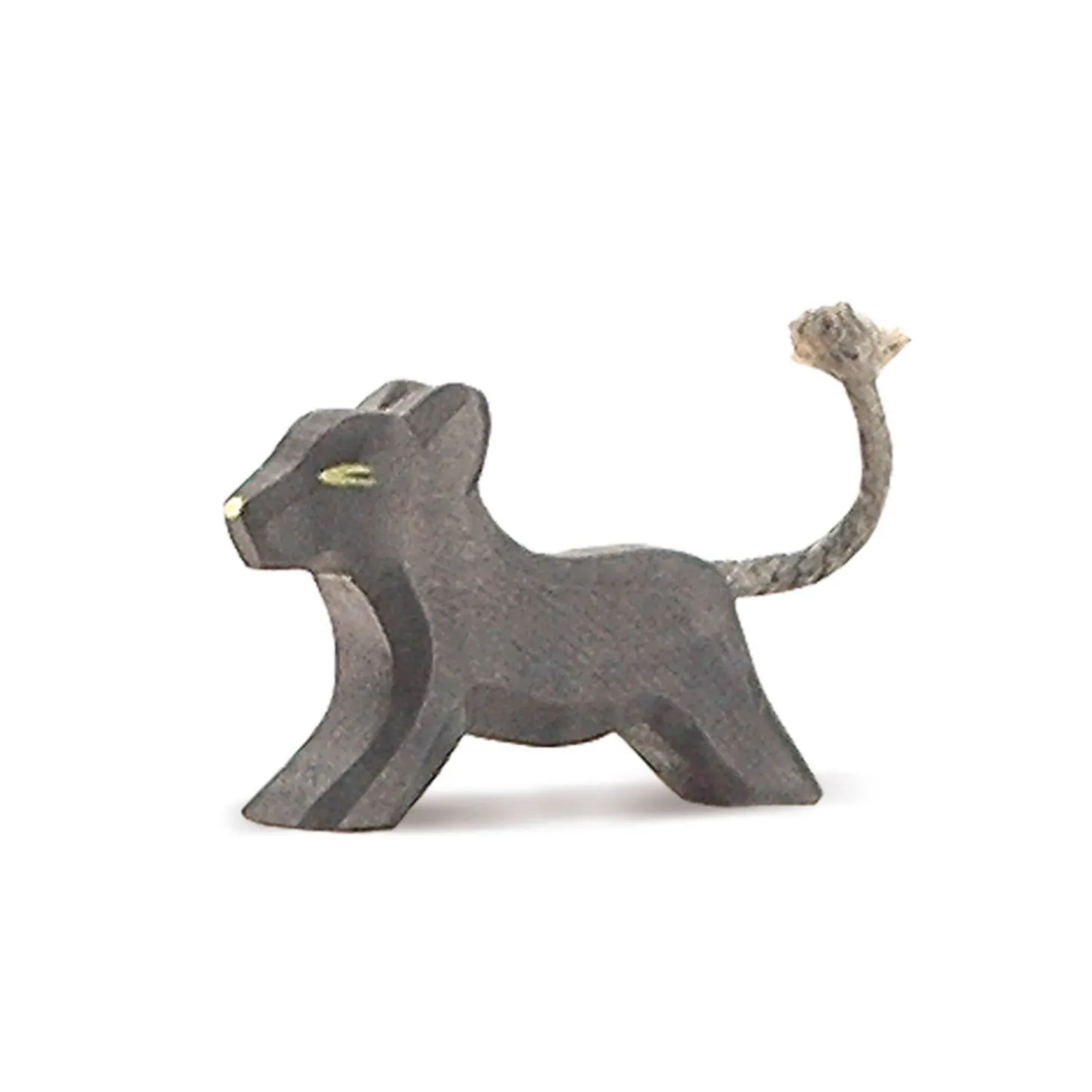 Holztier Panther klein laufend
