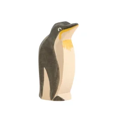 Holztier Pinguin Schnabel hoch