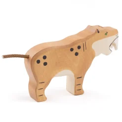 Holztier Säbelzahntiger