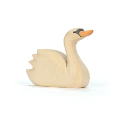 Holztier Schwan kopf hoch