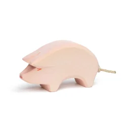 Holztier Schwein Rüssel tief
