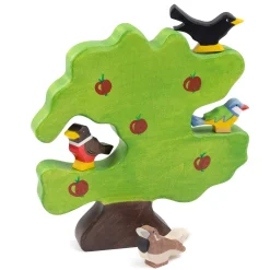 Holztier Vogel Amsel