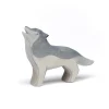 Holztier Wolf heulend