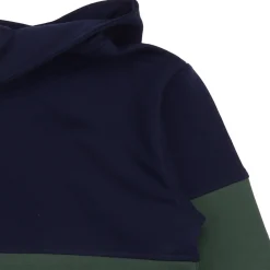 Hoodie dunkelblau-grün 128