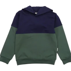 Hoodie dunkelblau-grün 128