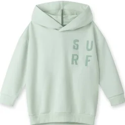 Hoodie "Surf" weißgrün 116