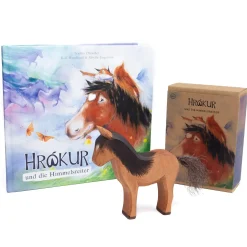 Hrókur Set (Buch, Holzpferd & Kreativset)
