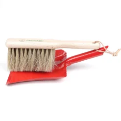 Kehrschaufel mit Handfeger rot
