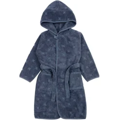 Kinder Bademantel denimblau 116/122