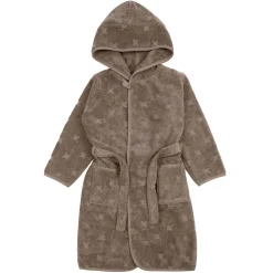 Kinder Bademantel taupe 116/122