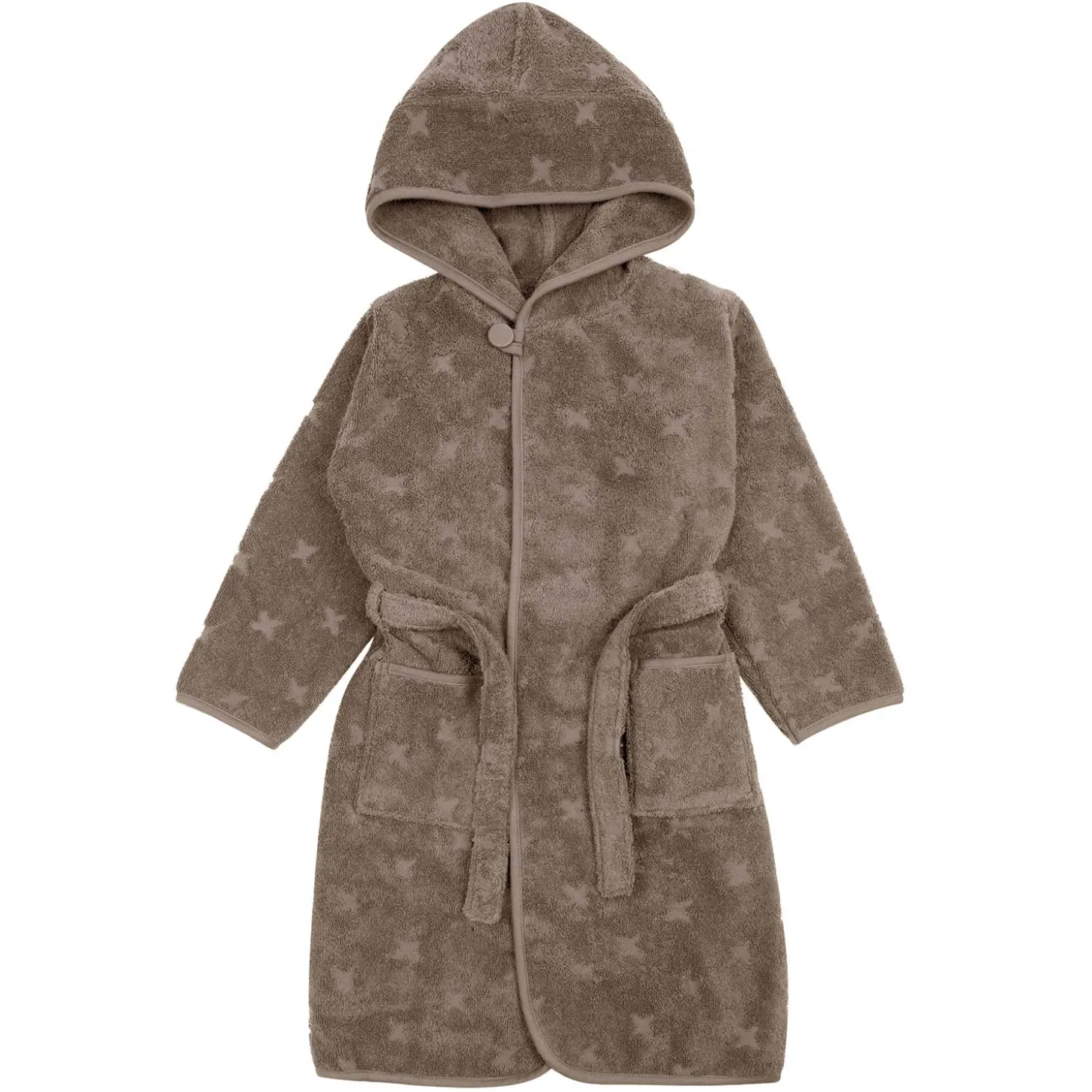 Kinder Bademantel taupe 116/122