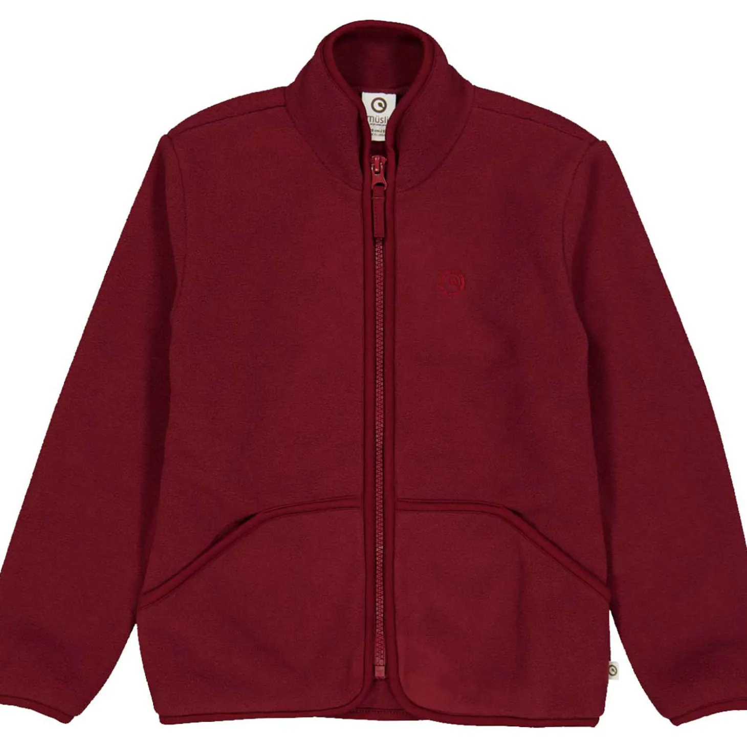 Kinder Fleece-Jacke dunkelrot 128