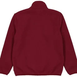Kinder Fleece-Jacke dunkelrot 128