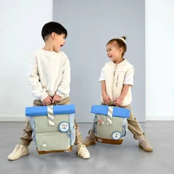 Kinderrucksack Rolltop 11L grün/blau