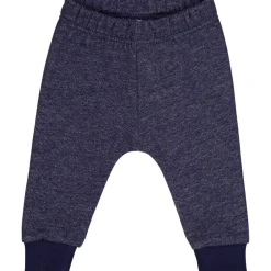 Krabbelhose "Rennauto" blau melange 80