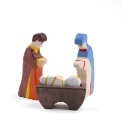 Krippenfigur Jesuskind in Krippe