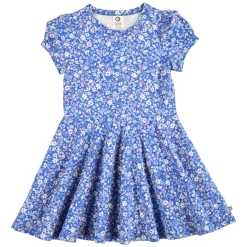 Kurzarmkleid mit Puffärmeln „Primrose“ azure blue 128