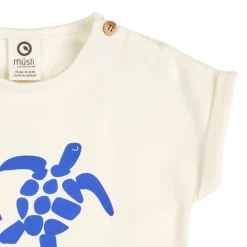 Kurzarmshirt „Turtle“ creme 74