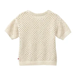 Kurzarm-Strickpullover natur  98/104