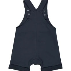 Kurze Sweat-Latzhose dunkelblau 86