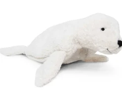 Kuscheltier Robbe weiß Wärmekissen Kirschkern