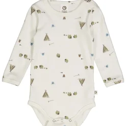 Langarmbody "kleine Farm" creme 68