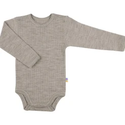 Langarmbody Merinowolle sesam 68/74
