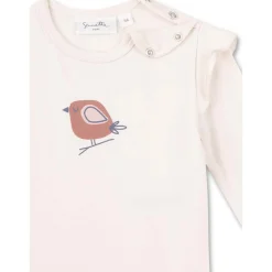 Langarmbody "Piepmatz" creme 80