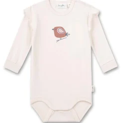 Langarmbody "Piepmatz" creme 80